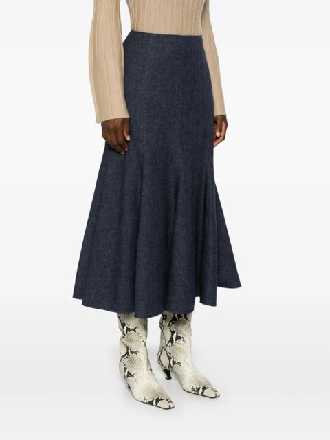 Gabriela Hearst Amy midi skirt - Blue