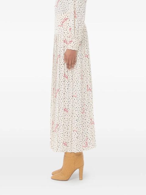 Valentino Garavani Plusdepois bubble print crepe de chine skirt - Neutrals - zdjęcie produktu nr 1