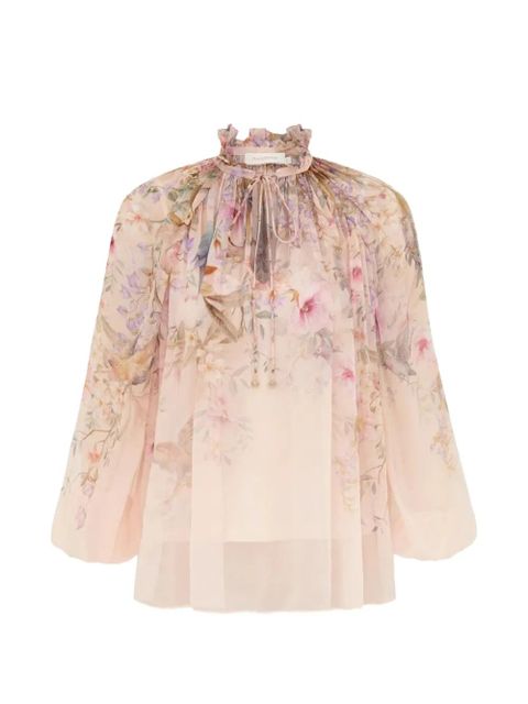 ZIMMERMANN Rebellion printed blouse - Neutrals - zdjęcie produktu nr 1