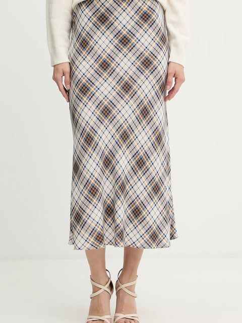 Liu Jo spódnica kolor niebieski midi prosta MF5170 T3491 - zdjęcie produktu nr 1