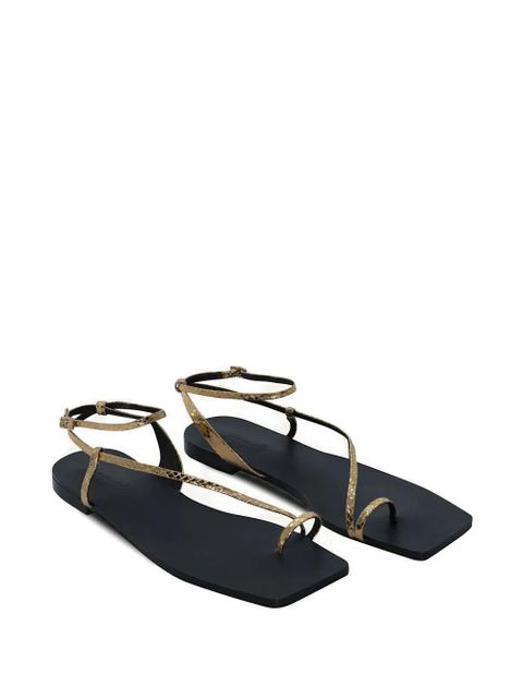 Johanna Ortiz Flamenco Echoes flat sandals - Gold - zdjęcie produktu nr 2