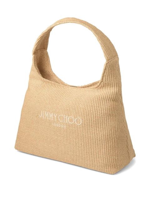 Jimmy Choo large Beach Diamond Hobo shoulder bag - Neutrals