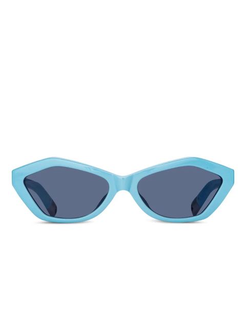 Jacquemus geometric-frame sunglasses - Blue - zdjęcie produktu nr 1