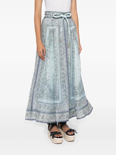 ZIMMERMANN Matchmaker midi skirt - Blue - zdjęcie produktu nr 2