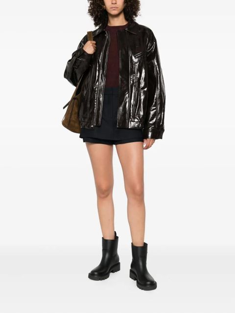 Maje cuffed panelled jacket - Brown - zdjęcie produktu nr 2