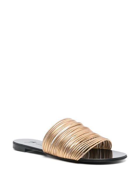 Giuseppe Zanotti Clio Flat sandals - Gold - zdjęcie produktu nr 2