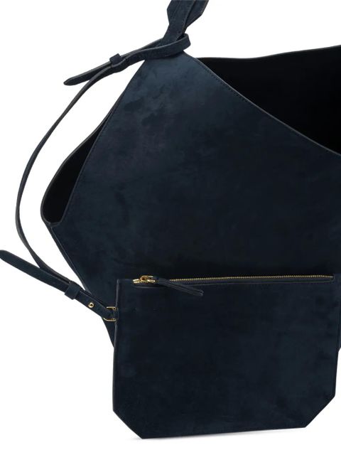KHAITE suede shoulder bag - Blue