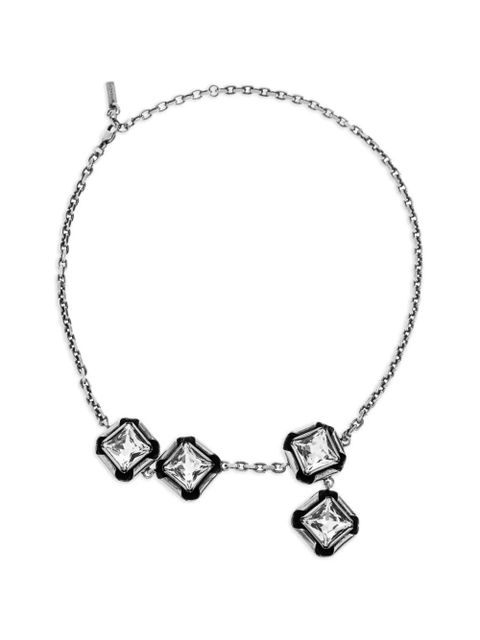 Givenchy crystal-embellished square-cut necklace - Silver - zdjęcie produktu nr 1