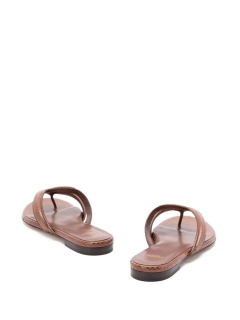 FENDI Fling flat sandals - Brown