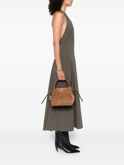 Tod's suede leather tote bag - Brown - zdjęcie produktu nr 2