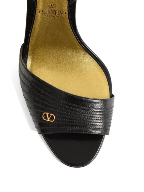 Valentino Garavani Ladycrush Kidskin Sandal 85mm - Black