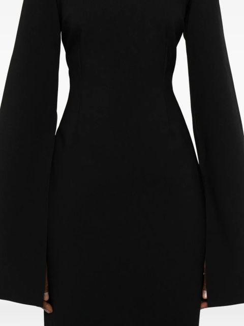 Solace London Josefine long-sleeve maxi dress - Black