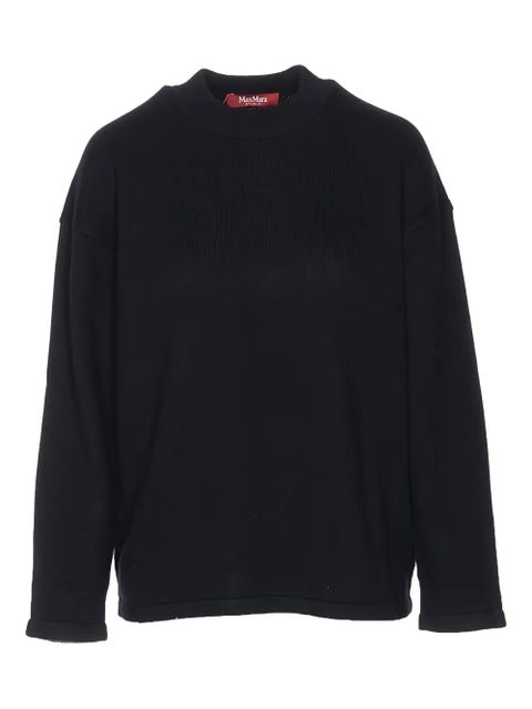 Max Mara Pisano ribbed hem sweater - Black - zdjęcie produktu nr 1