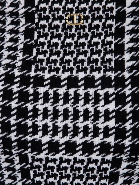 TWINSET houndstooth mini skirt - Black