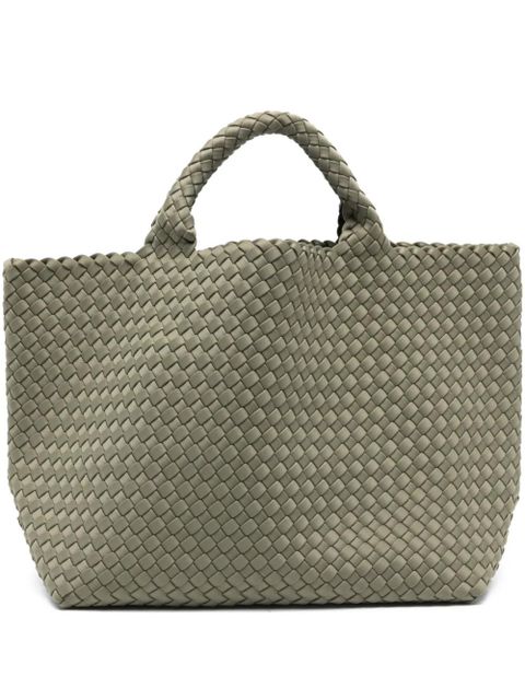 NAGHEDI medium St. Barths woven tote bag - Green - zdjęcie produktu nr 1