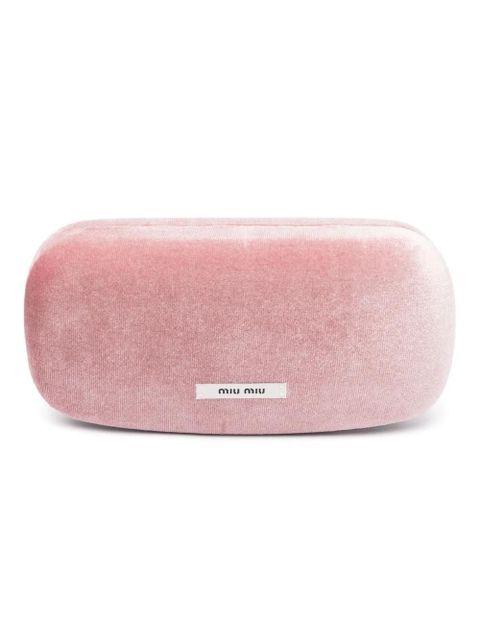 Miu Miu Eyewear logo-lettering 01YS sunglasses - Black