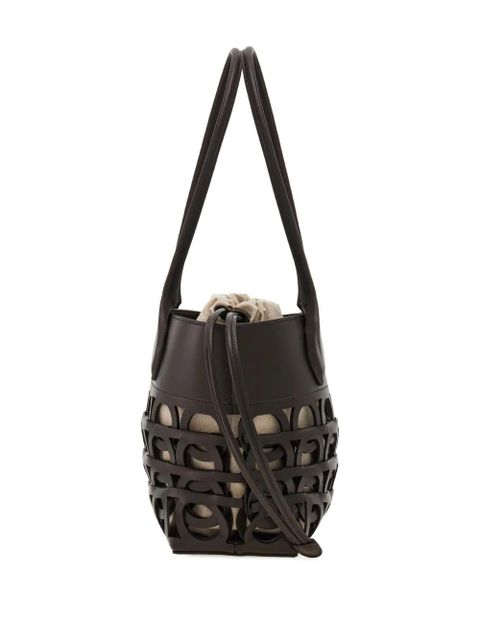 Ferragamo small Gancini tote bag - Brown - zdjęcie produktu nr 2