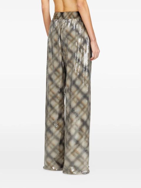 Diesel P-Erqueen sequinned trousers - Neutrals