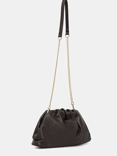 Answear.LAB torebka skórzana kolor brązowy