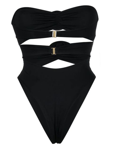 La Reveche gathered-detail one-piece - Black - zdjęcie produktu nr 2