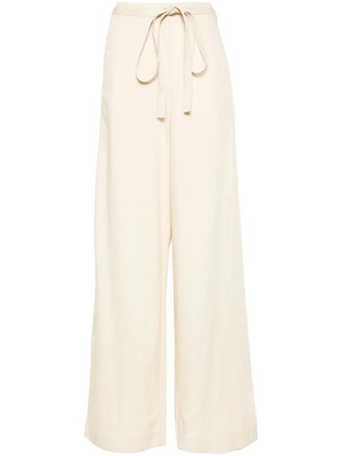 TOTEME belted-waist flared trousers - Neutrals - zdjęcie produktu nr 1
