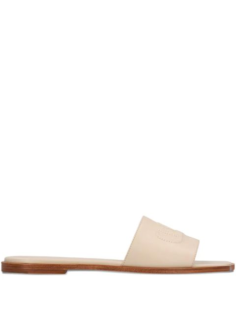 Chloé logo-embossed leather sandals - White - zdjęcie produktu nr 1