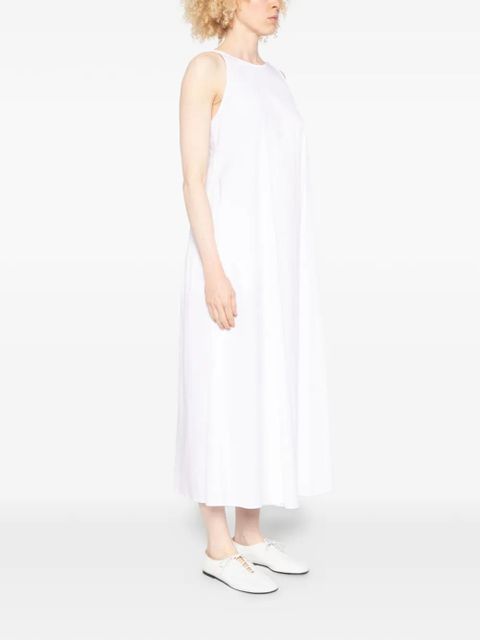 Max Mara sleeveless A-line midi dress - White