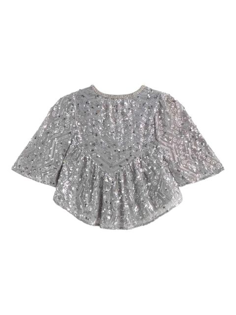 Ba&Sh Cara sequin-embellished top - Grey - zdjęcie produktu nr 2