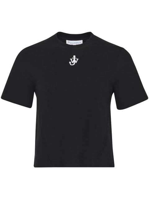 JW Anderson Anchor-embroidered T-shirt - Black - zdjęcie produktu nr 1