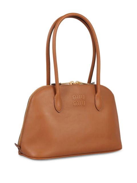 Miu Miu leather tote bag - Brown