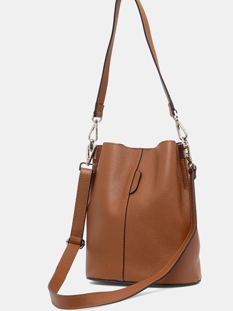 Answear.LAB torebka skórzana kolor brązowy - zdjęcie produktu nr 2