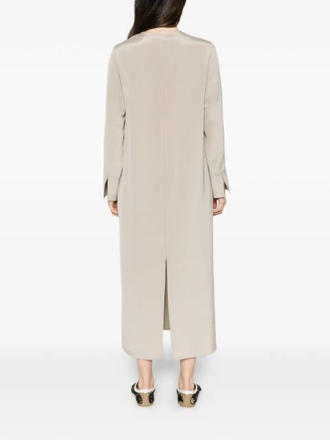 Max Mara keyhole-detail midi dress - Neutrals