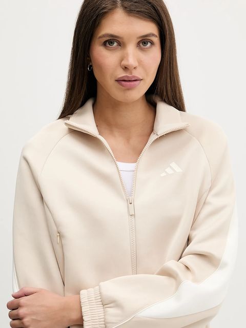 adidas bluza Stadium damska kolor beżowy z nadrukiem KB4946