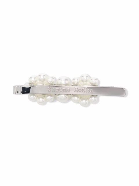 Simone Rocha pearl-embellished hair clip - Silver - zdjęcie produktu nr 2