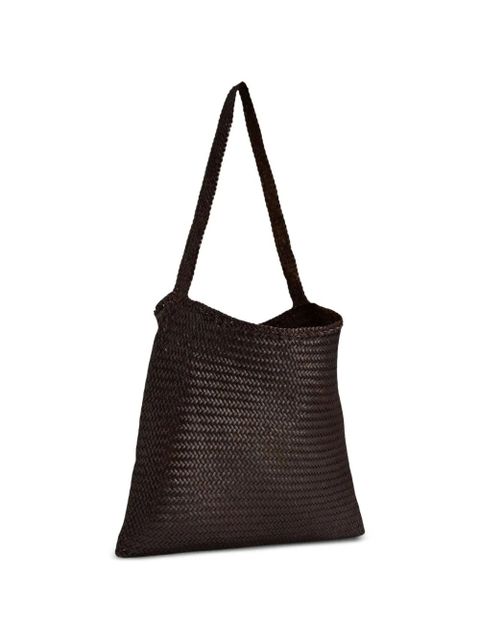 DRAGON DIFFUSION Ars woven-design shoulder bag - Brown - zdjęcie produktu nr 2