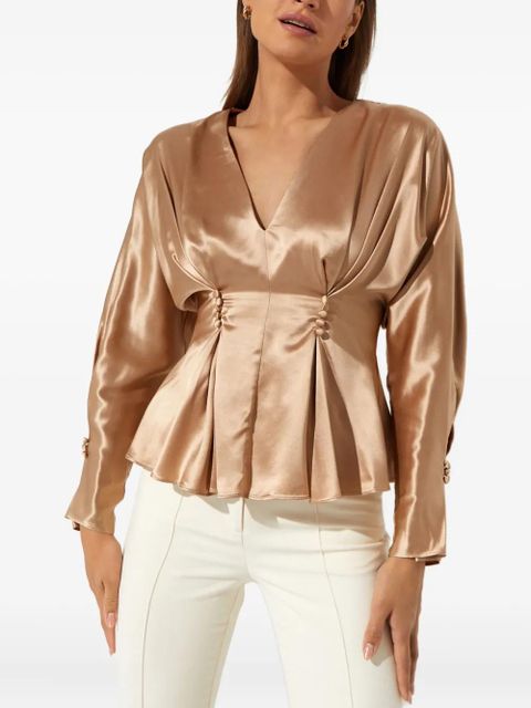 Acler button-embellishment blouse - Neutrals - zdjęcie produktu nr 1