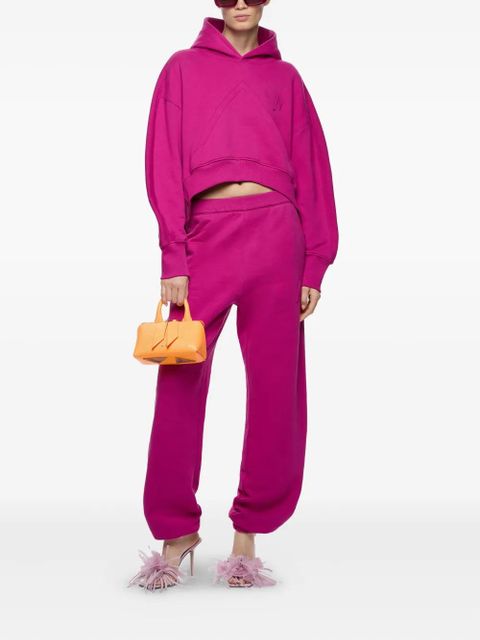 The Attico geometric-yoke hoodie - Purple - zdjęcie produktu nr 2