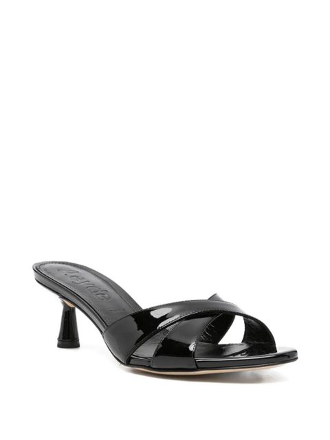 Aeyde criss-cross leather sandals - Black - zdjęcie produktu nr 2