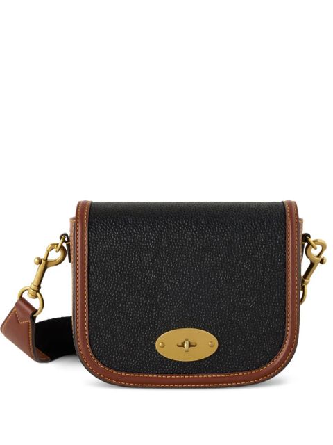Mulberry small Darley grained leather satchel bag - Black - zdjęcie produktu nr 1
