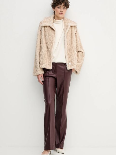 Sandro Ferrone bluzka damska kolor beżowy gładka S22YBFLOGICA - zdjęcie produktu nr 2