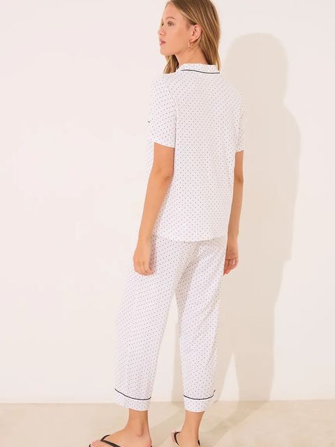 women'secret komplet piżamowy 2-pack damska kolor beżowy 4752522