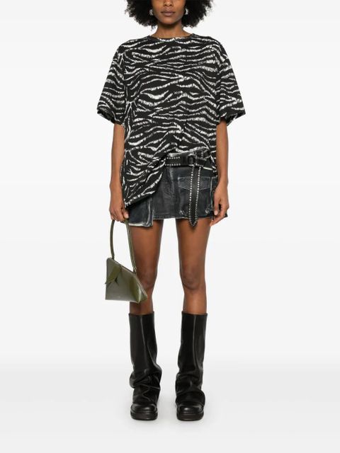 The Attico zebra-print T-shirt - Black - zdjęcie produktu nr 2