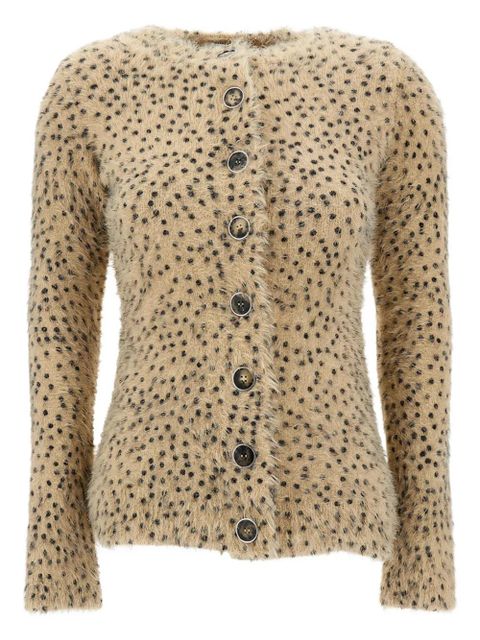 Rabanne button dotted cardigan - Neutrals - zdjęcie produktu nr 1