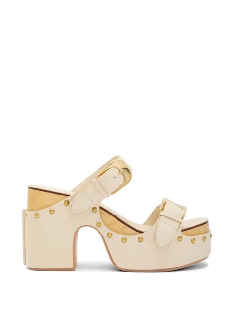 ZIMMERMANN Alight buckle embellished heeled sandals - Neutrals - zdjęcie produktu nr 1