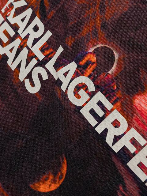 Karl Lagerfeld Jeans torebka kolor fioletowy A4W50041