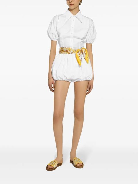 Dolce & Gabbana short puff-sleeves shirt - White - zdjęcie produktu nr 2