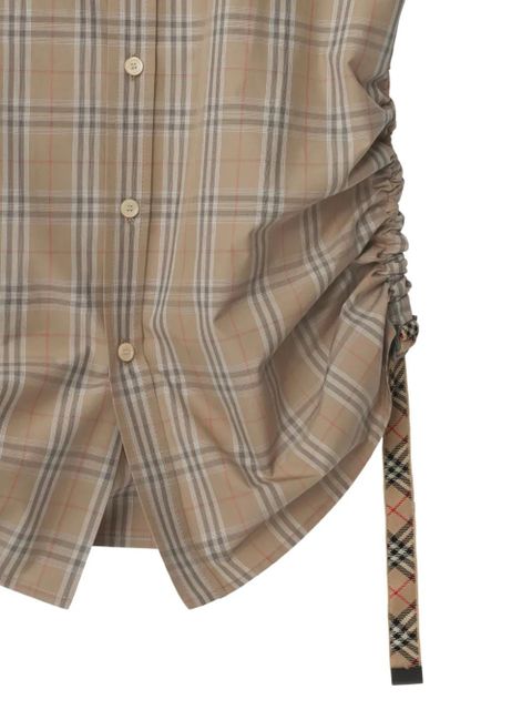 Burberry checkered cotton shirt - Neutrals
