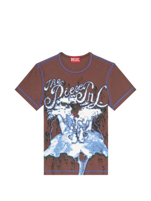 Diesel t-Brenda printed T-shirt - Brown - zdjęcie produktu nr 1
