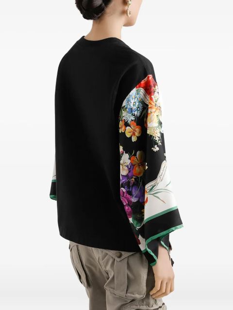 Dolce & Gabbana floral-print t-shirt - Black