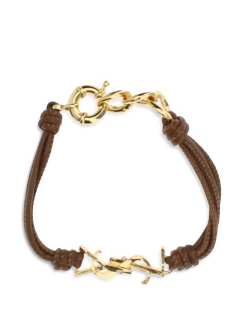 Saint Laurent logo-plaque bracelet - Gold - zdjęcie produktu nr 2